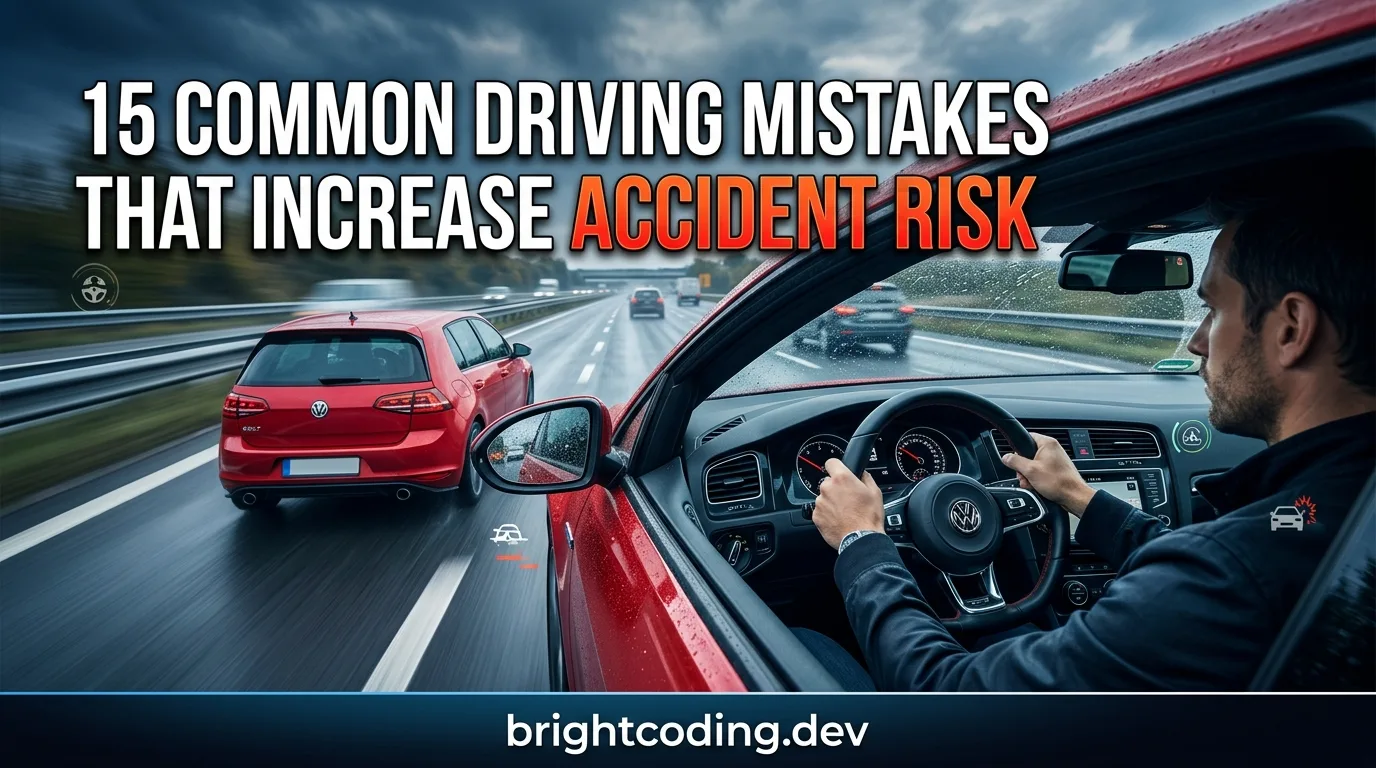 15 Common Driving Mistakes That Increase Accident Risk