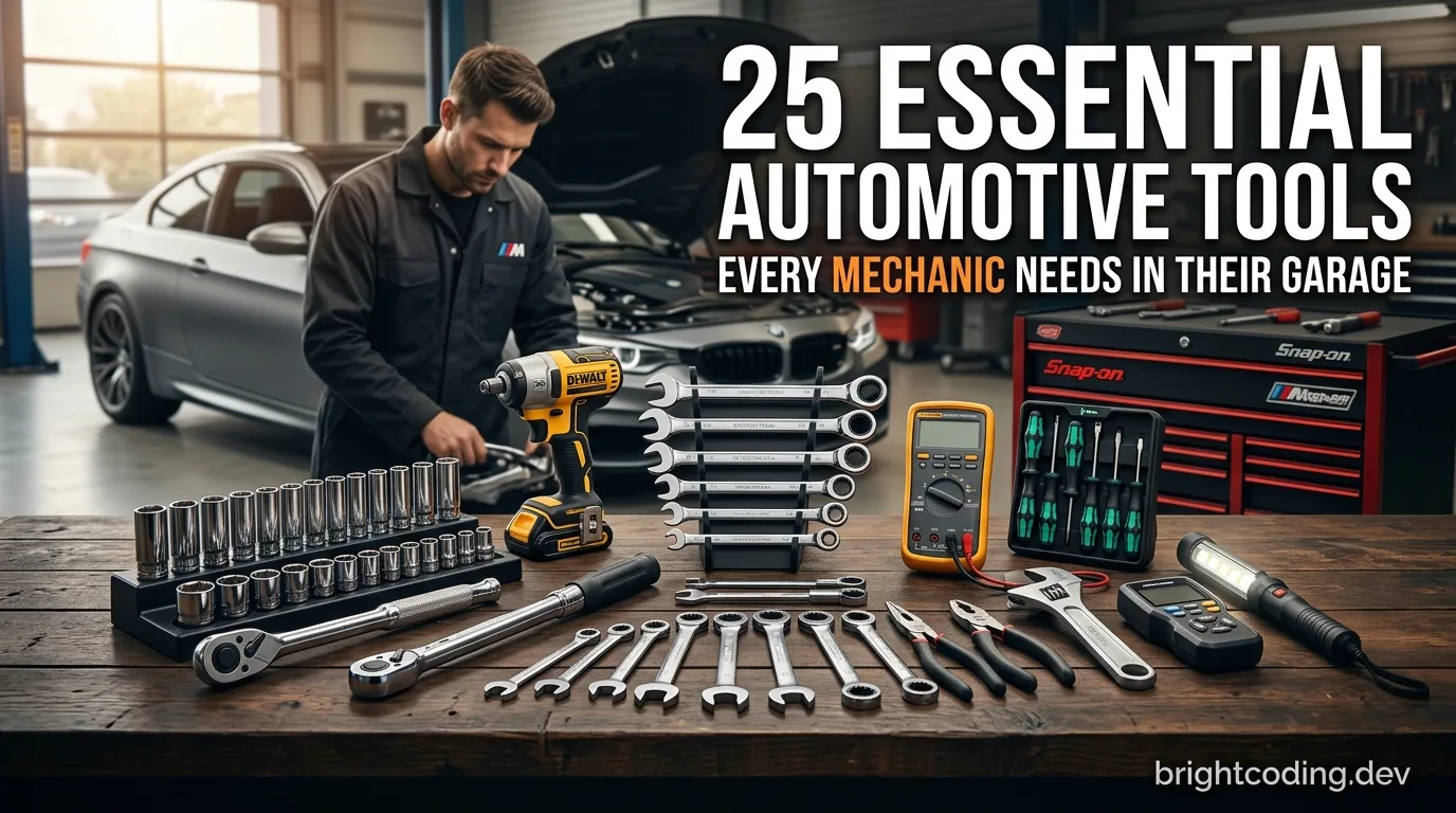 25 Essential Automotive Tools Every Mechanic Should Have in Their Garage