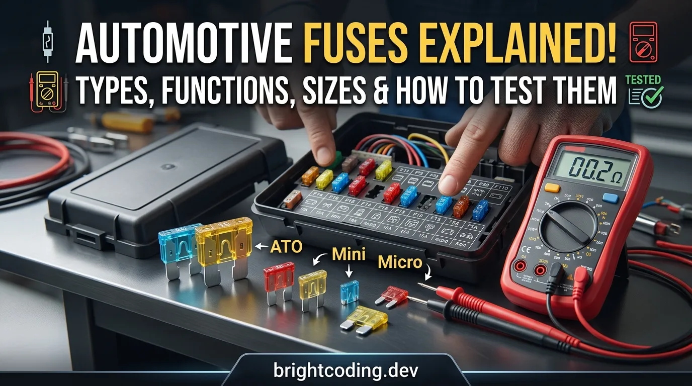 Automotive Fuses Explained: Types, Functions, Sizes, and How to Test Them