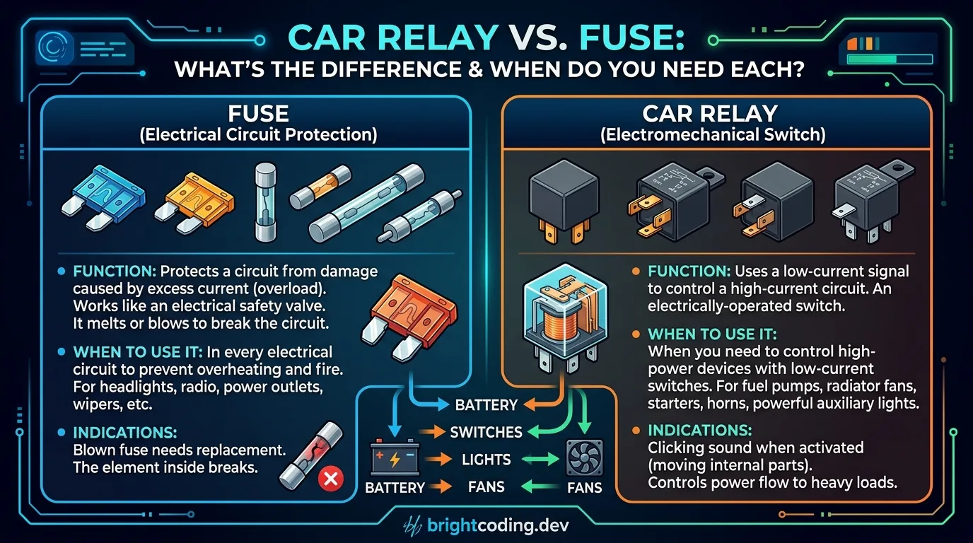 Car Relay vs. Fuse: What's the Difference and When Do You Need Each?