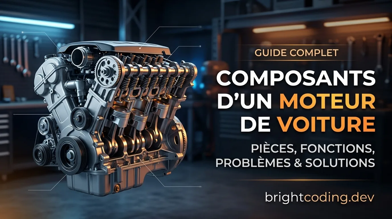 Composants d'un moteur de voiture : guide complet des pièces, fonctions, problèmes et solutions