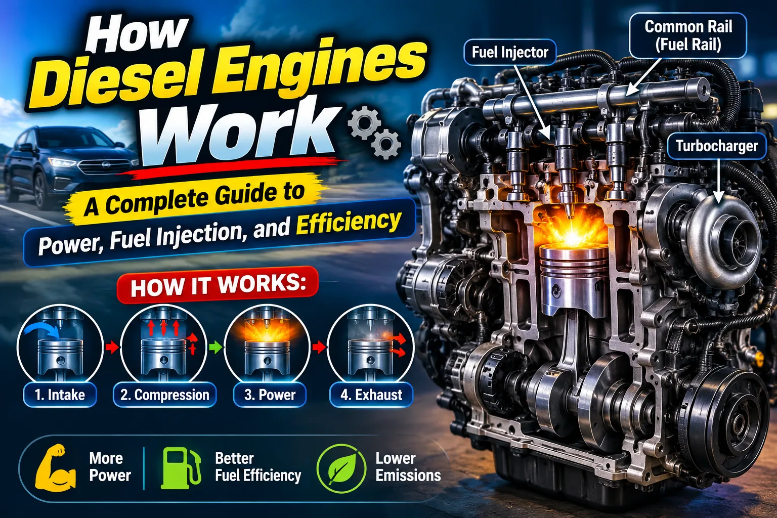 How Diesel Engines Work: A Complete Guide to Power, Fuel Injection, and Efficiency