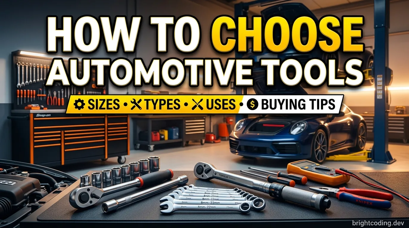 How to Choose Automotive Tools: Sizes, Types, Uses & Buying Tips