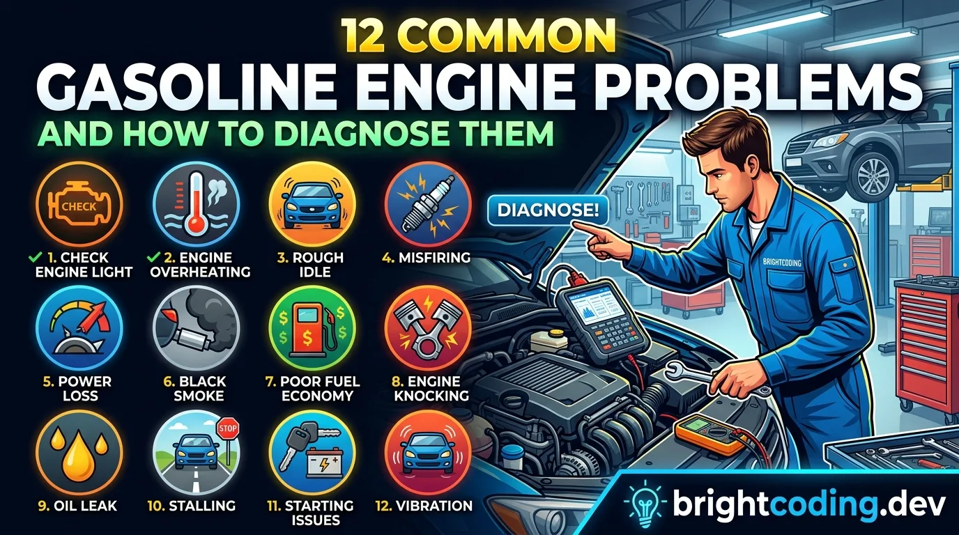 12 Common Gasoline Engine Problems and How to Diagnose Them