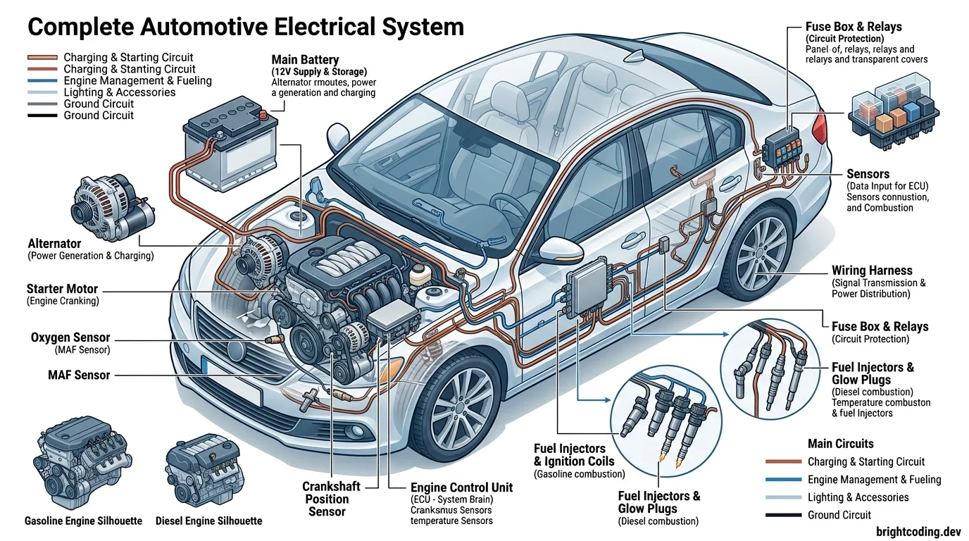 Understanding Automotive Electrical Systems: ECU, Sensors & Wiring